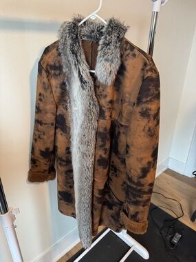 WOMENS COAT JACKET - FAUX FUR WESTERN SIZE 2XL